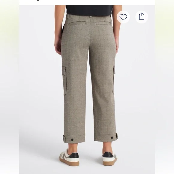 Liverpool Utility Crop w/Tab Hem & Cargo Pocket - Picture 2 of 11